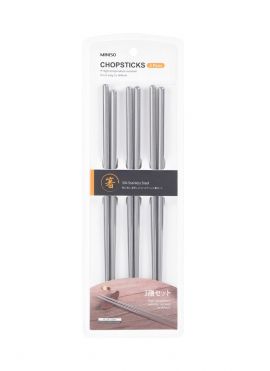 Stainless Steel Chopsticks 3 Pairs