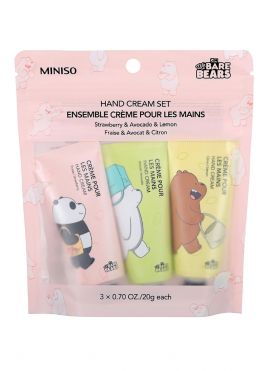 We Bare Bears Hand Cream Set(Strawberry+Avocado+Lemon)