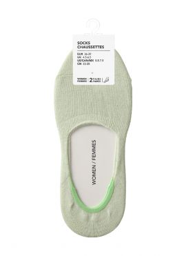 Japanese Style Low-Cut Socks for Women (Green, 2 Pairs)