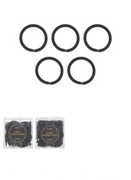 Black Mini Ring Hair Band 100pcs