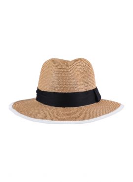 British Style Panama Straw Hat(Khaki)