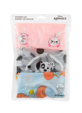 Disney Animals Collection Waterproof Shower Cap (3 pcs)