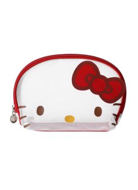 Hello Kitty Mesh Shell Makeup Bag