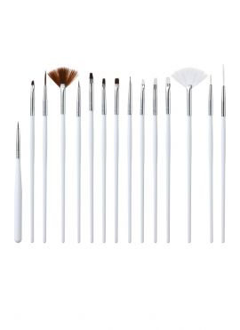 Flowers Series Nail Art Brush Set (15 pcs)