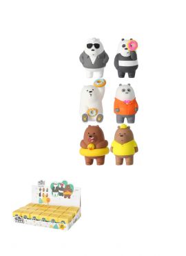 We Bare Bears Collection Summer Series 3D Fridge Magnets Blind Box