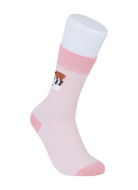 We Bare Bears Collection 4.0 Fashion Patterned Socks 21cm(Pink)