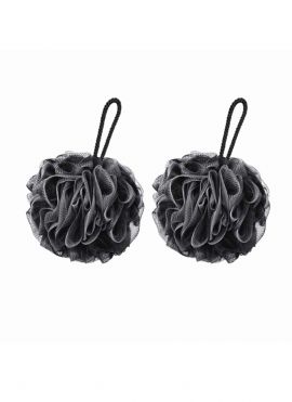 Bamboo Charcoal Shower Sponges (2 pcs)