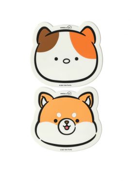 Mini Family Sports Cup Coasters (2pcs)(Memo+Shiba)