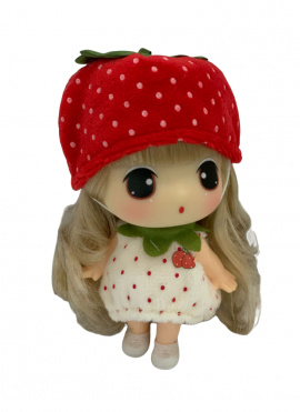 Fruit Cup Series 11cm Doll Charm(Strawberry)