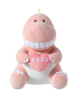 Mini Family Valentine Series Heart Sitting Dinosaur Plush Toy