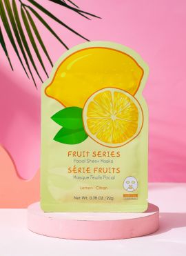 Fruit Series Facial Sheet Masks (Lemon)