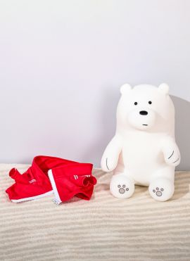 We Bare Bear Collection Sportswear Plush Toy(Ice-bear)