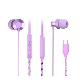 Type-C In-Ear Earphones (Purple)  Model: PA369