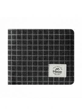 Men's Check Wallet(Black)