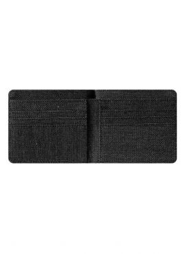 Men's Patterned Canvas Wallet(Black)