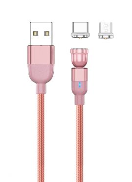 2 in 1 Magnetic Charging Cable, 540° Rotation