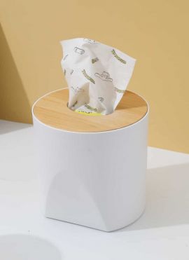 Minimalist Round Tissue Box Cover