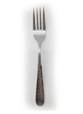 Hammered Style Stainless Steel Table Fork