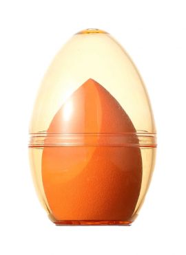 Double Slanted Makeup Sponge with Colorful Container