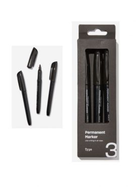 Marker (3 Pack)(Black)