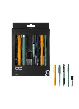 8-piece Stationery Set (Retro Colors)