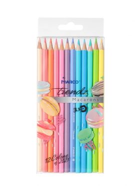 PET Box 12 Colored Pencils(Candy Colors)