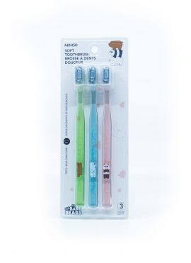 We Bare Bears Collection 5.0 Soft Toothbrush (3 Count)