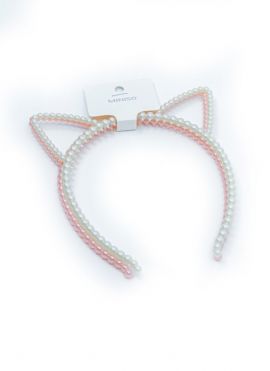 Cat Ears Beaded Hair Hoops (2 pcs)