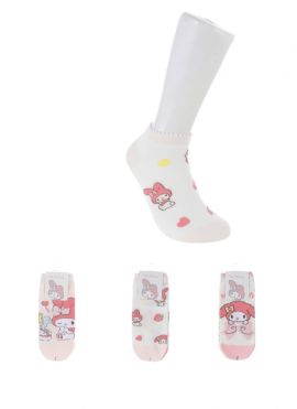 My Melody Odor Control Women's Ankle Socks (2 Pairs)