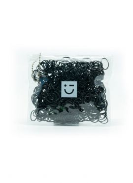 Disposable & Durable Small Rubber Bands (Black, 500pcs)