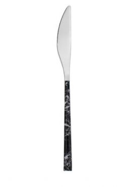 Marble Pattern Table Knife (Black)