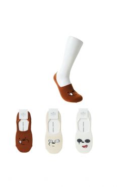 We Bare Bears Collection No-Show Socks (2 Pairs)