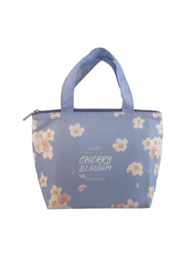 Sakura Blossom Series Trapezoid Lunch Bag(Blue)