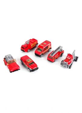 Alloy Inertia Car (3 pcs)(Fire Truck)