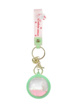 Sakura Series Floating Rabbit Keychain(Planet)