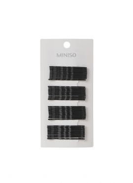 Classic Black Hair Pins (40 pcs, 5cm)