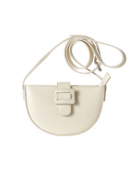 Fashion Half Round Crossbody Bag(Beige)