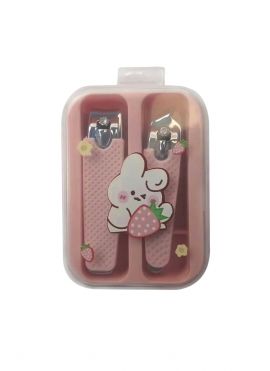 Cute Cartoon Series Strawberry Bunny 2-Piece Manicure Set