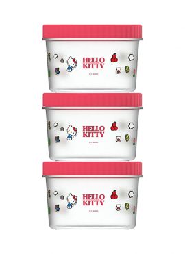 Hello Kitty Interesting Adventure Food Storage Container (3 pcs, 500mL)