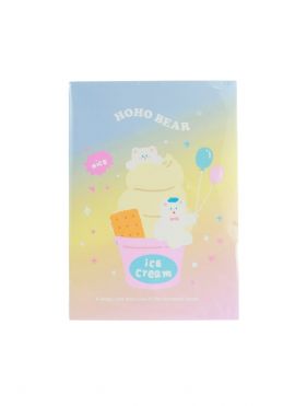 HoHo Bear Summer Sparkling Ice Series B5 Stitch-bound Book (2 pcs, 28 Sheets)