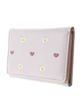 Women's Embroidery Flower Trifold Short Wallet