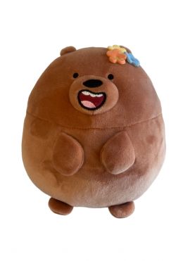 We Bare Bears 7.8in. Round Plush Toy(Grizz)