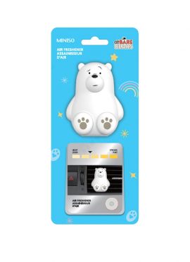 We Bare Bears Collection Car Air Freshener (Mint)(Ice Bear)