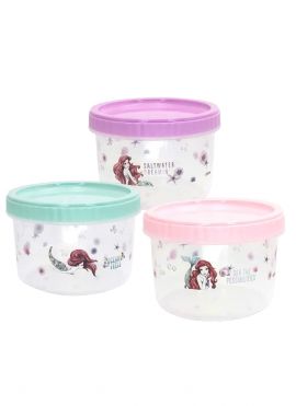 Disney The Little Mermaid Collection Food Storage Containers (3 pcs)