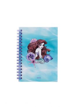 Disney The Little Mermaid Collection A6 Wire-bound Book (Blue, 50 Sheets)