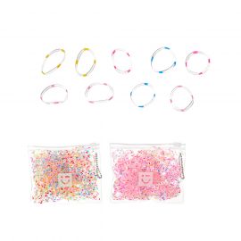 Basic Series Disposable Small Colorful Polka Dot Hair Ties (500 pcs)