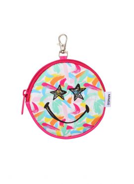 SmileyWorld Collection Round Coin Purse(Rose Red)