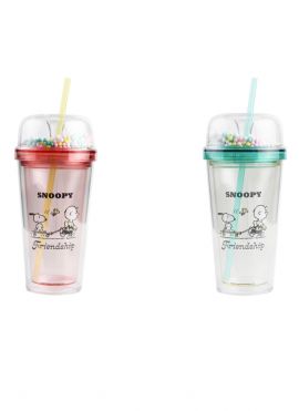 Snoopy Summer Travel Collection Double Wall Plastic Tumbler (480mL)