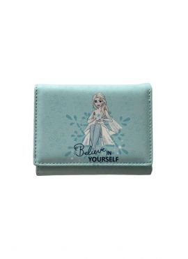 Disney Frozen Collection 2.0 Women's Short Trifold Wallet(Blue)