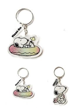 Snoopy Summer Travel Collection Acrylic Keychain